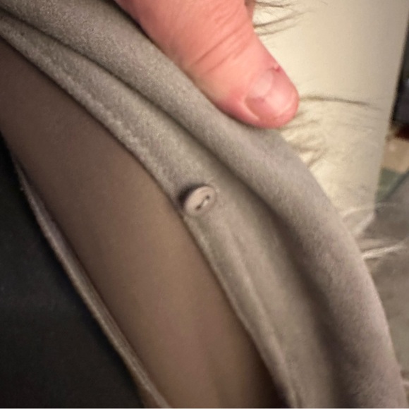 Black Tape XL Women's Gray Faux Suede/Fur Removable Collar Coat - Picture 8 of 16